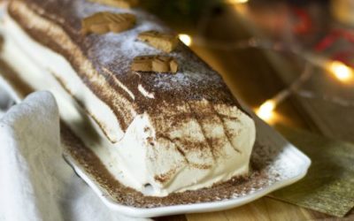 Bûche tiramisu au spéculoos
